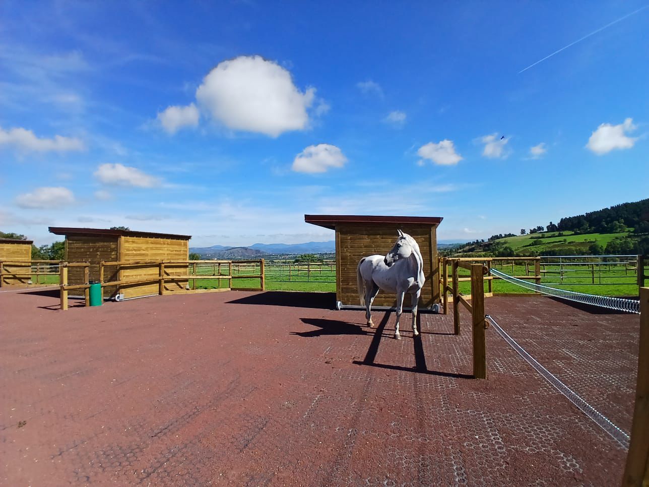Paddock avec dalle stabilisatrice chevaux